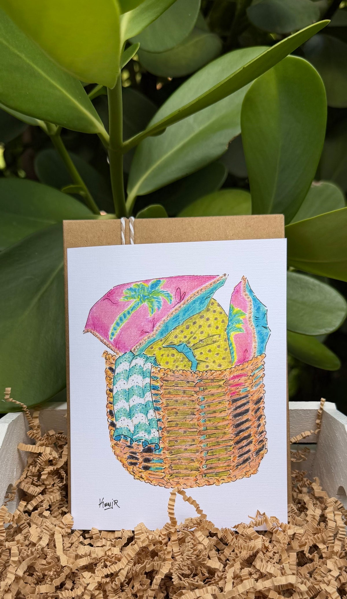 Palm Pillow Basket